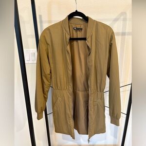 Zara Khaki Longline Jacket